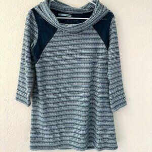 Maurices Teal Cowl Neck Sweater.